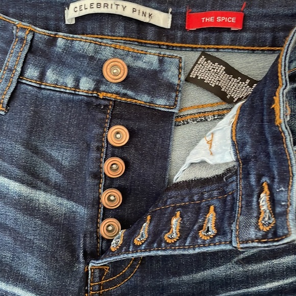 High Rise Button Fly Jeans - Picture 3 of 6